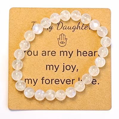 Moonstone Bracelet - Natural Gemstone Jewelry Gift