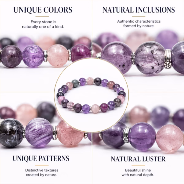 Moonstone Bracelet - Natural Gemstone Jewelry Gift - Image 3