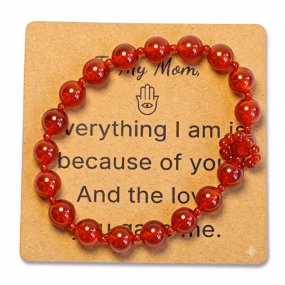 Carnelian Bracelet - Natural Gemstone Jewelry Gift