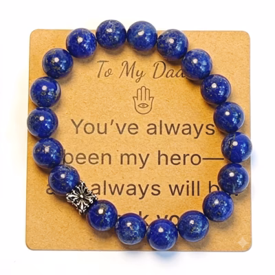 Lapis Lazuli Bracelet - Natural Gemstone Jewelry Gift