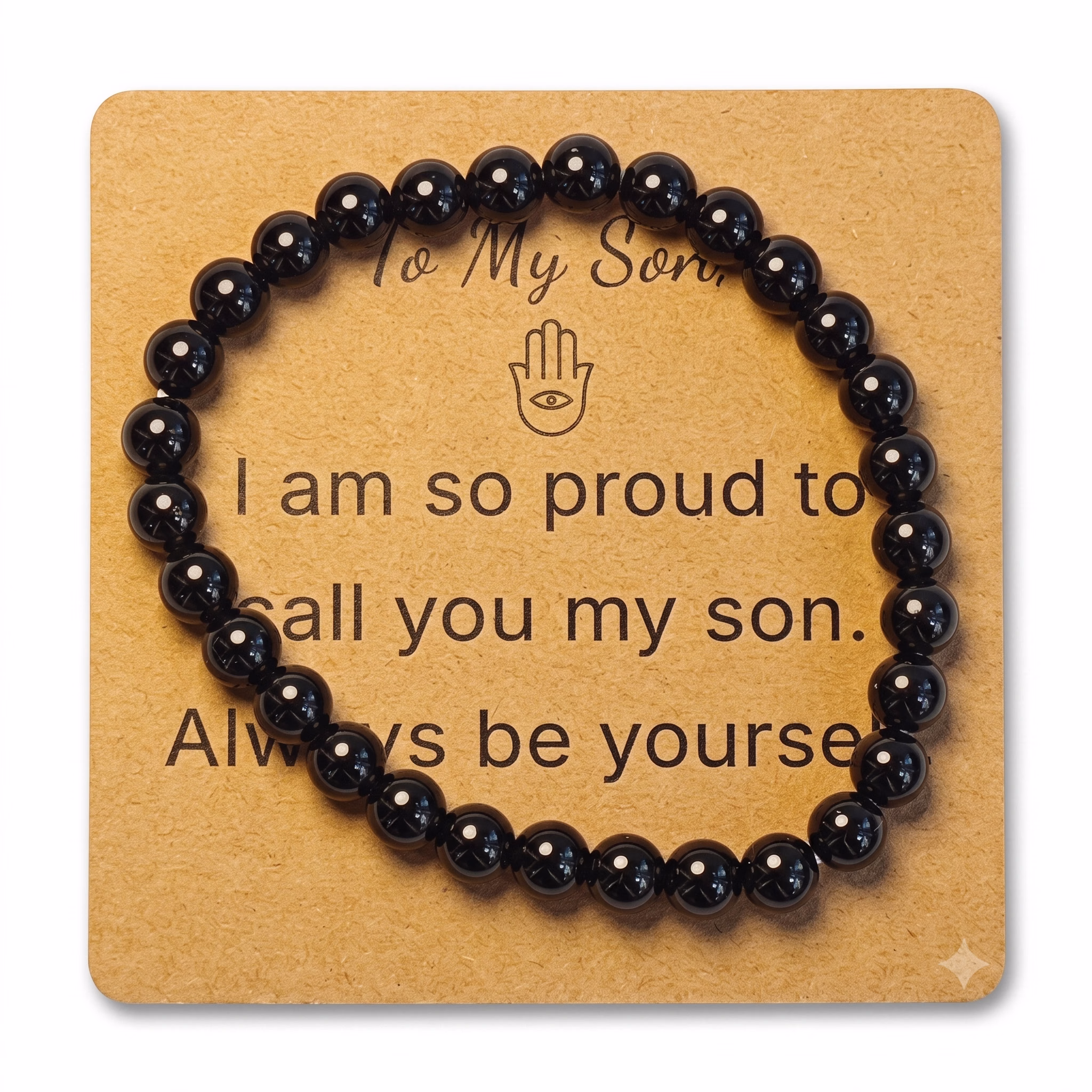 Obsidian Bracelet - Natural Gemstone Jewelry Gift