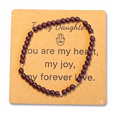 Garnet Bracelet - Natural Gemstone Jewelry Gift