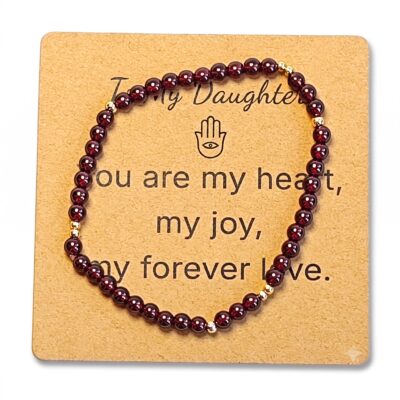 Garnet Bracelet - Natural Gemstone Jewelry Gift