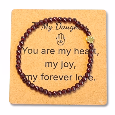 Garnet Bracelet - Natural Gemstone Jewelry Gift