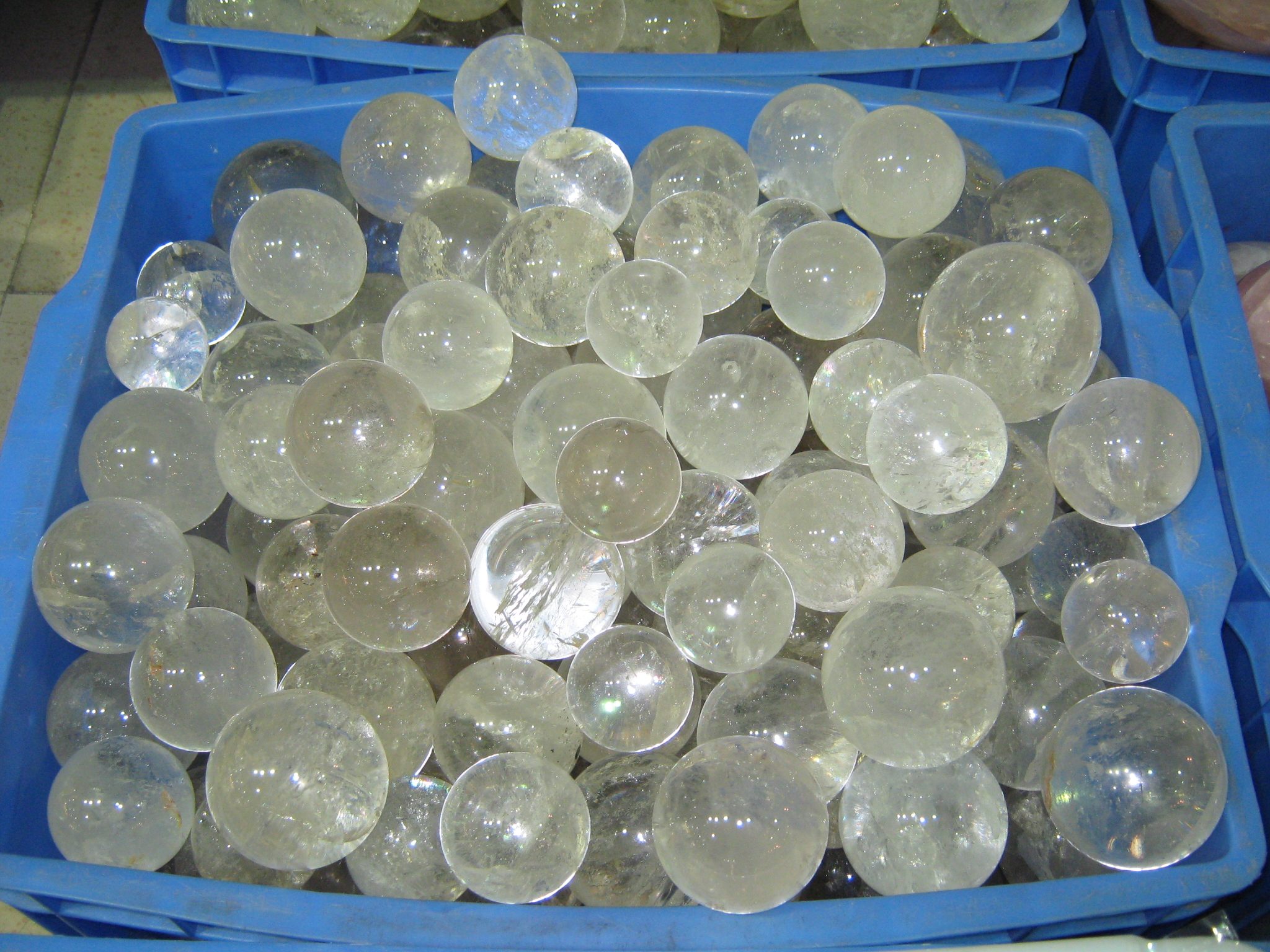 Gemstones Clear Quartz Ball $60 per kilogram