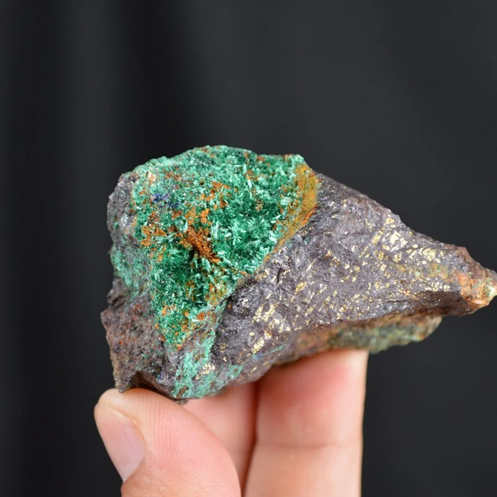 Bornite With Atacamite Crystals - Image 2