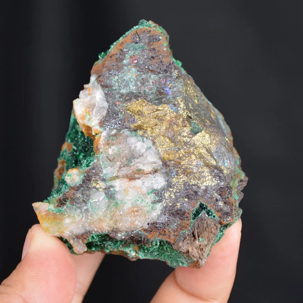 Bornite With Atacamite Crystals - Image 4