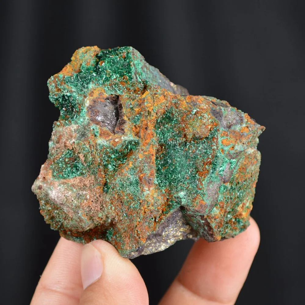 Bornite With Atacamite Crystals