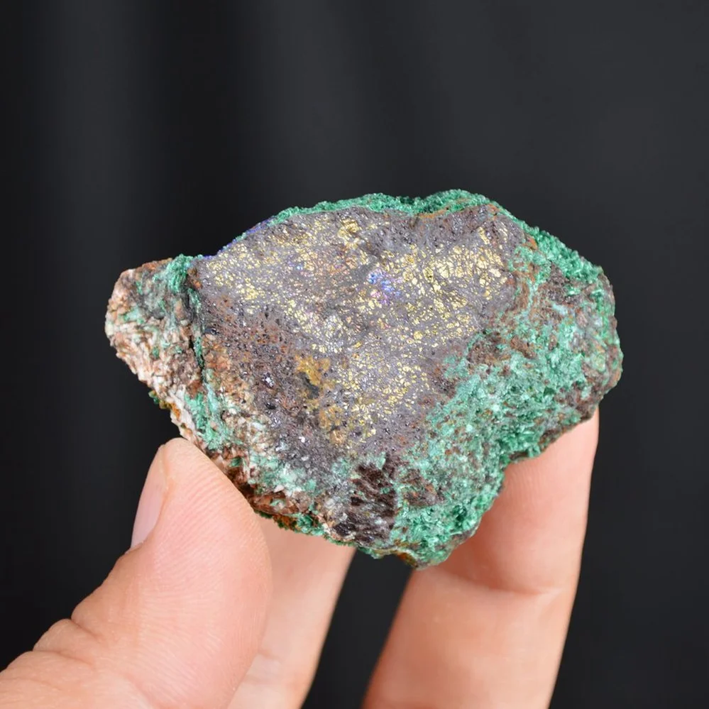 Bornite With Atacamite Crystals - Image 4