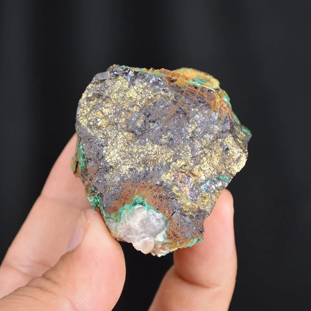Bornite With Atacamite Crystals - Image 4