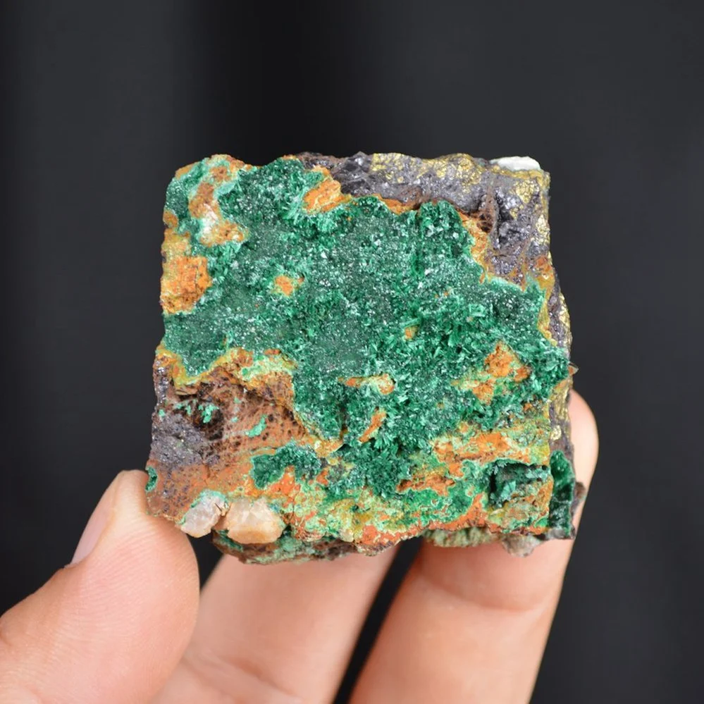 Bornite With Atacamite Crystals