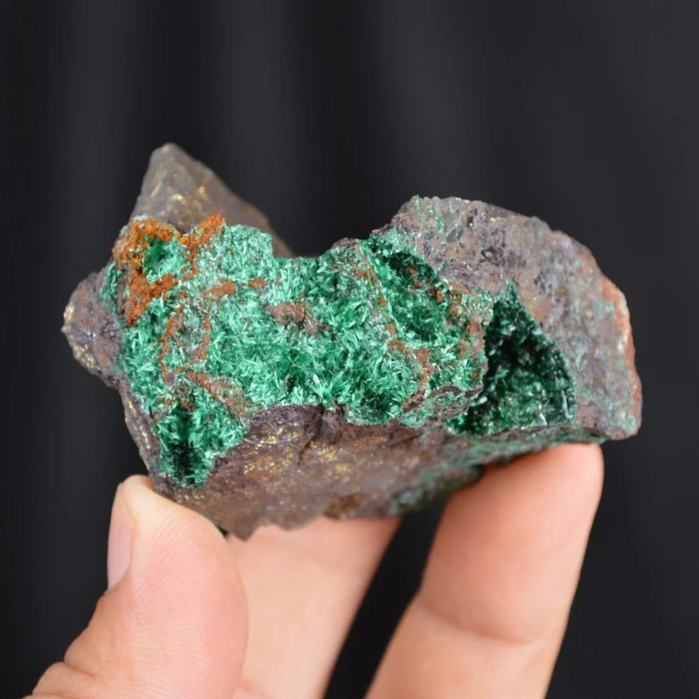 Bornite With Atacamite Crystals