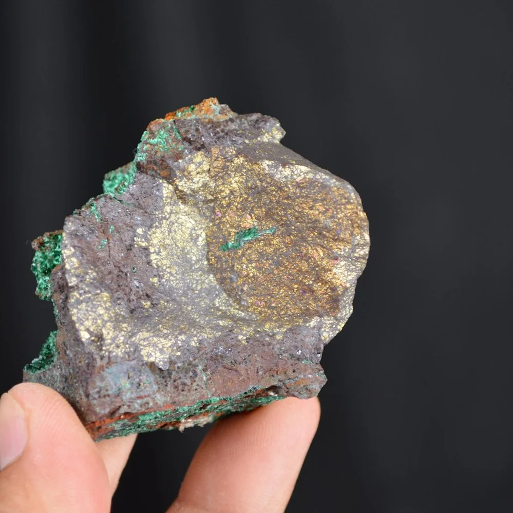 Bornite With Atacamite Crystals - Image 4