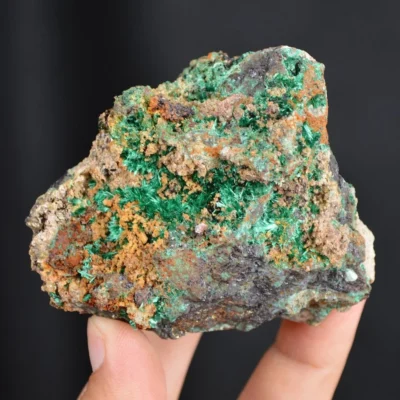Bornite With Atacamite Crystals