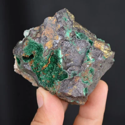 Bornite With Atacamite Crystals