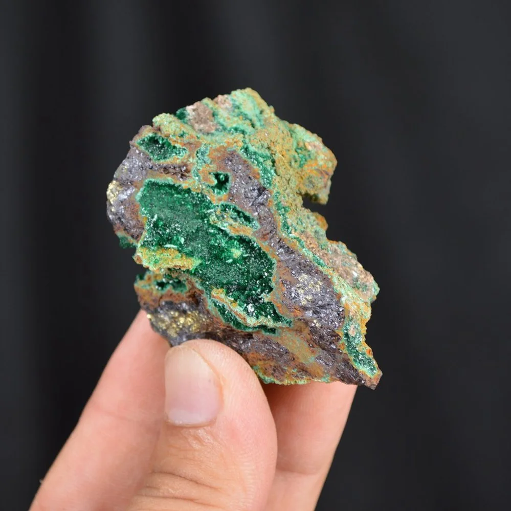 Bornite With Atacamite Crystals