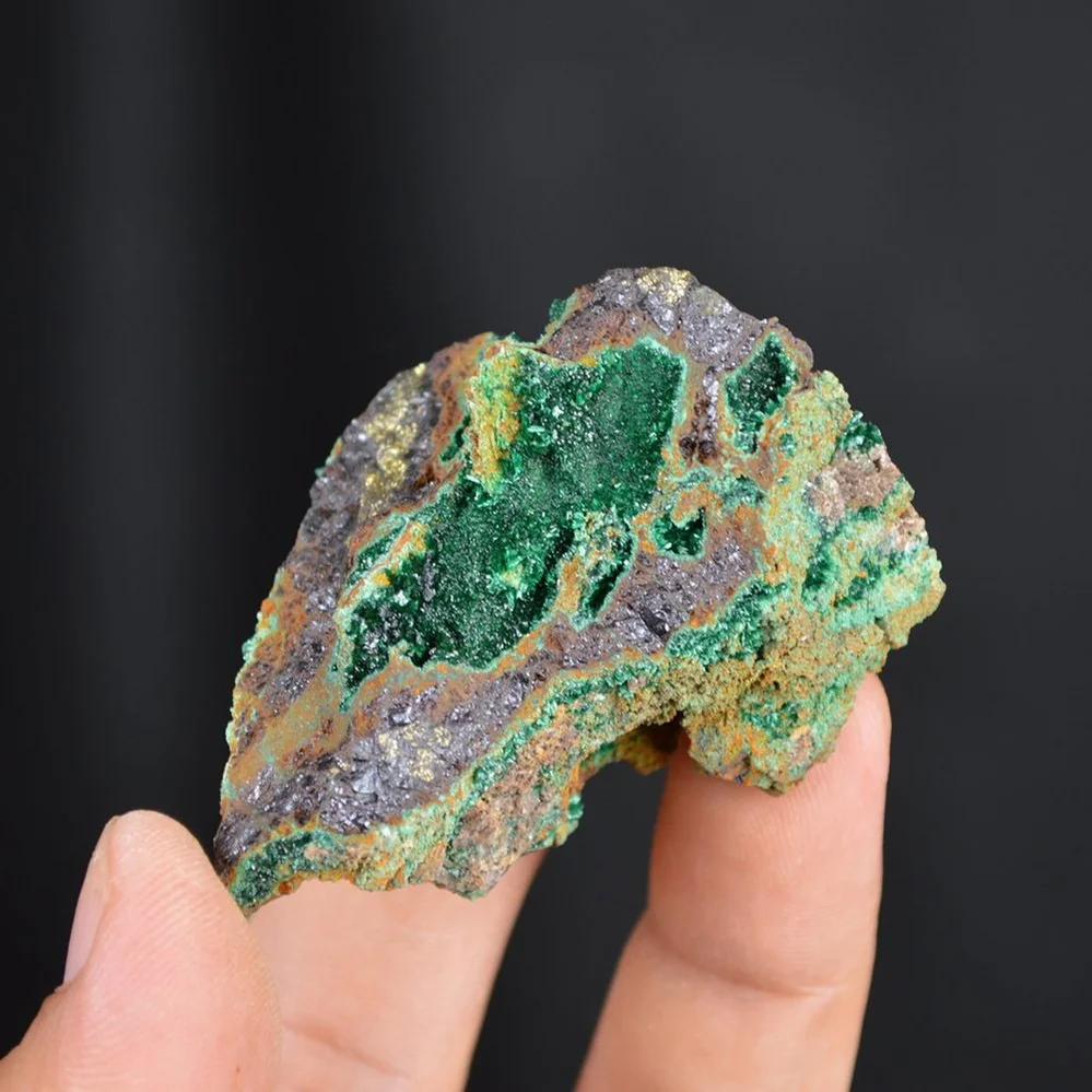 Bornite With Atacamite Crystals - Image 4