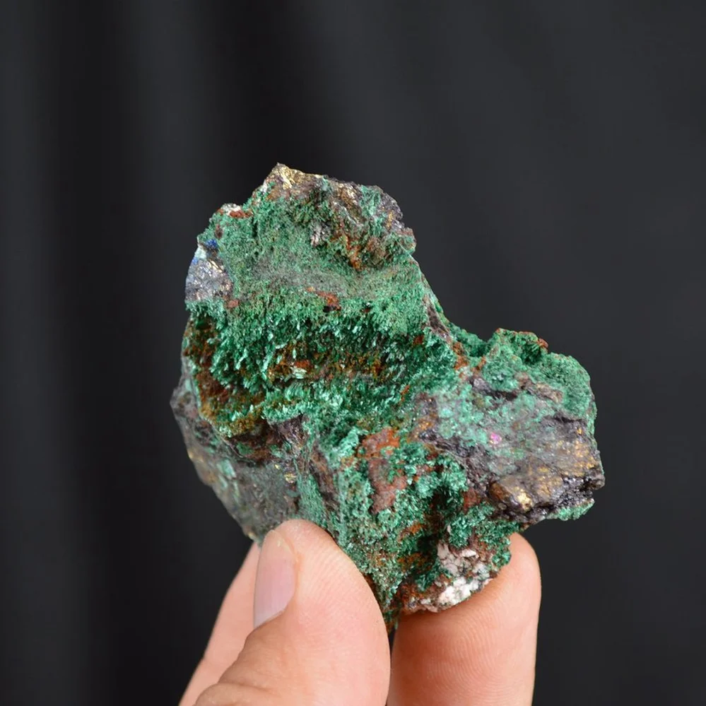 Bornite With Atacamite Crystals - Image 3