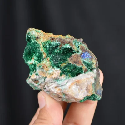 Bornite With Atacamite Crystals