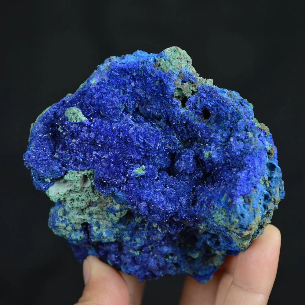 Azurite With Malachite Crystals
