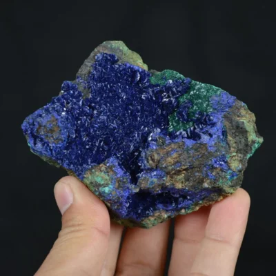 Azurite With Malachite Crystals
