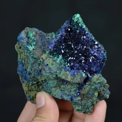 Azurite With Malachite Crystals