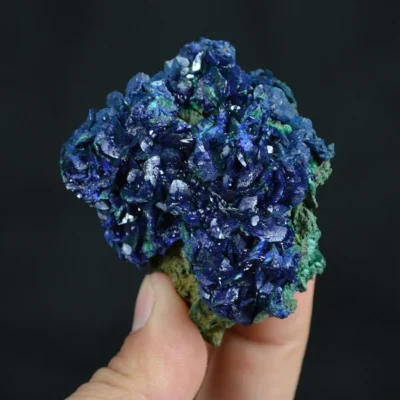 Azurite With Malachite Crystals