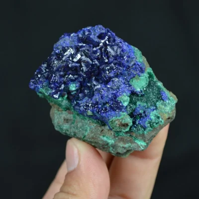 Azurite With Malachite Crystals