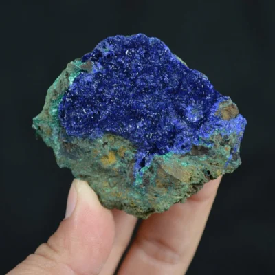 Azurite With Malachite Crystals