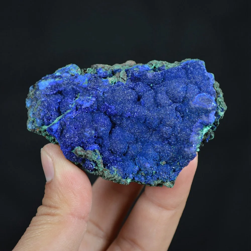 Azurite With Malachite Crystals