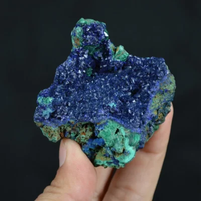 Azurite With Malachite Crystals