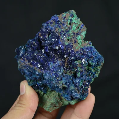 Azurite With Malachite Crystals