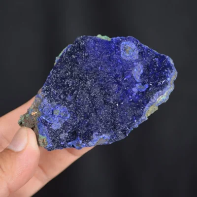 Blue Azurite Crystal Vug With Green Malachite Cluster