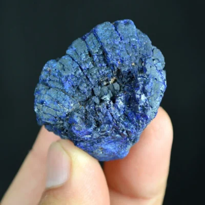 Globular Blue Azurite Nodule Single Crystal