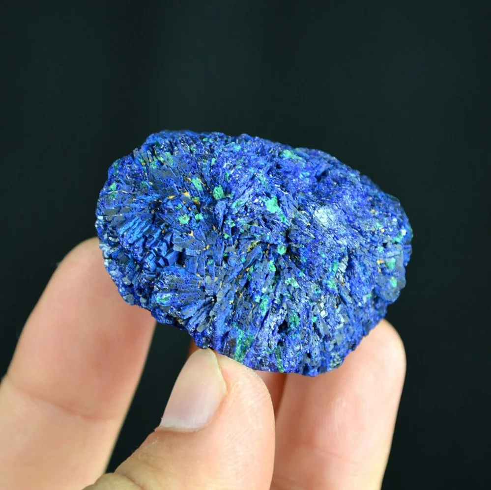Globular Blue Azurite Nodule Single Crystal - Image 4