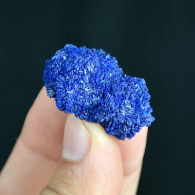 Globular Blue Azurite Nodule Single Crystal