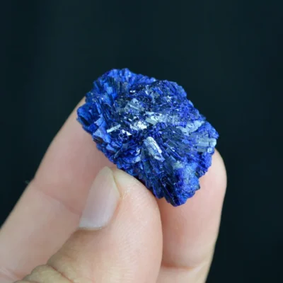 Globular Blue Azurite Nodule Single Crystal