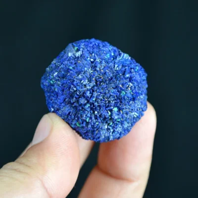 Globular Blue Azurite Nodule Single Crystal