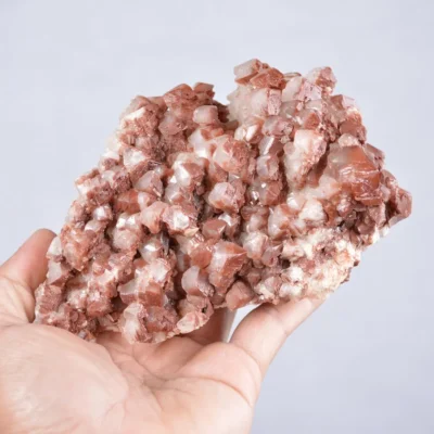 Red Nailhead Calcite Crystals (Manganese Inside)