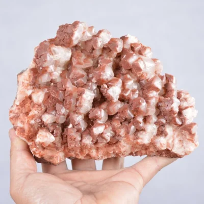 Red Nailhead Calcite Crystals (Manganese Inside)
