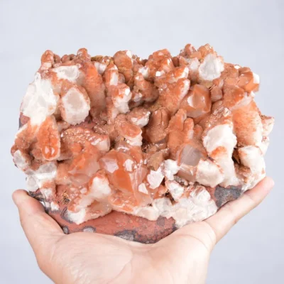 Red Nailhead Calcite Crystals (Manganese Inside)