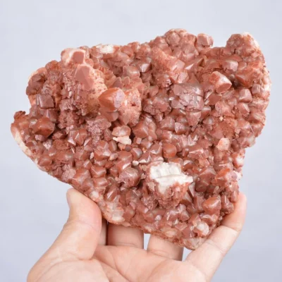 Red Nailhead Calcite Crystals (Manganese Inside)