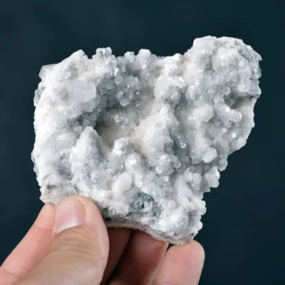 Hexagonal Prism Calcite Cluster On Quartz Matrix