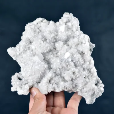 Hexagonal Prism Calcite Cluster On Quartz Matrix