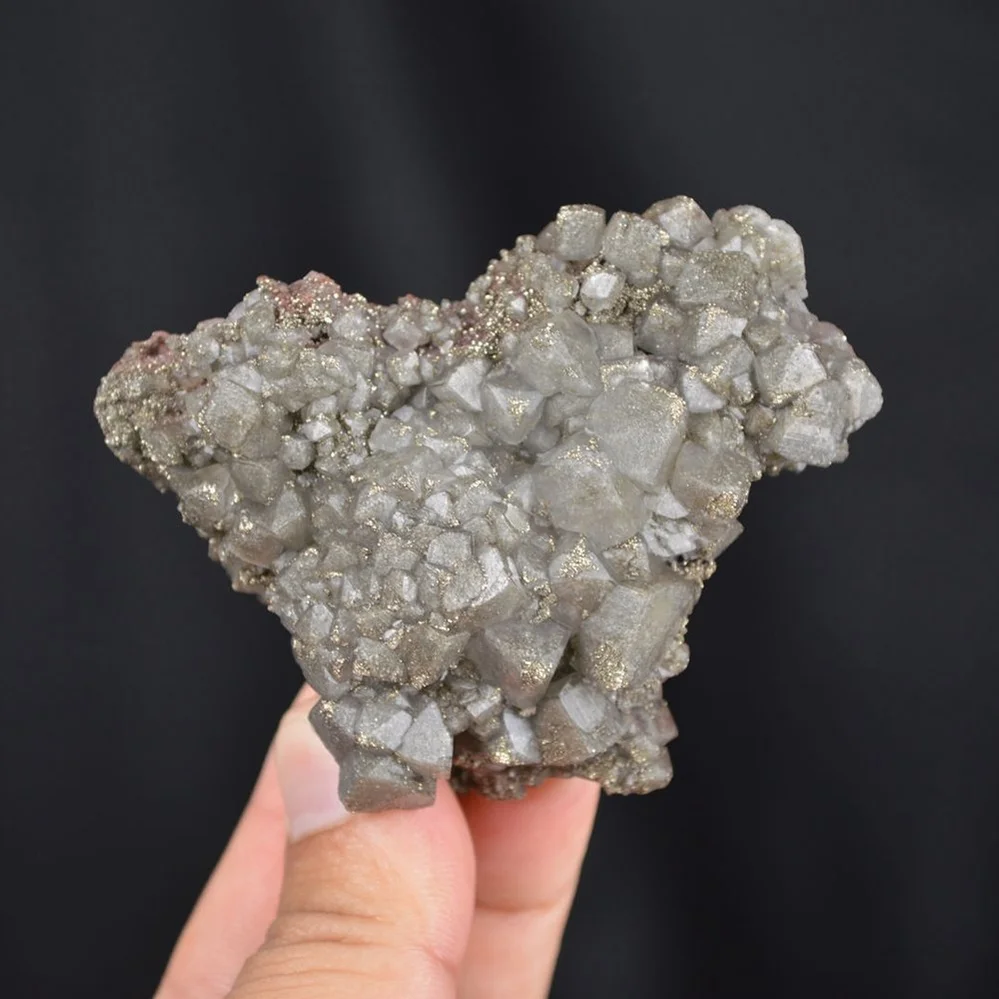 Calcite With Pyrite Inclusion And Chalcopyrite Crystals - Image 2