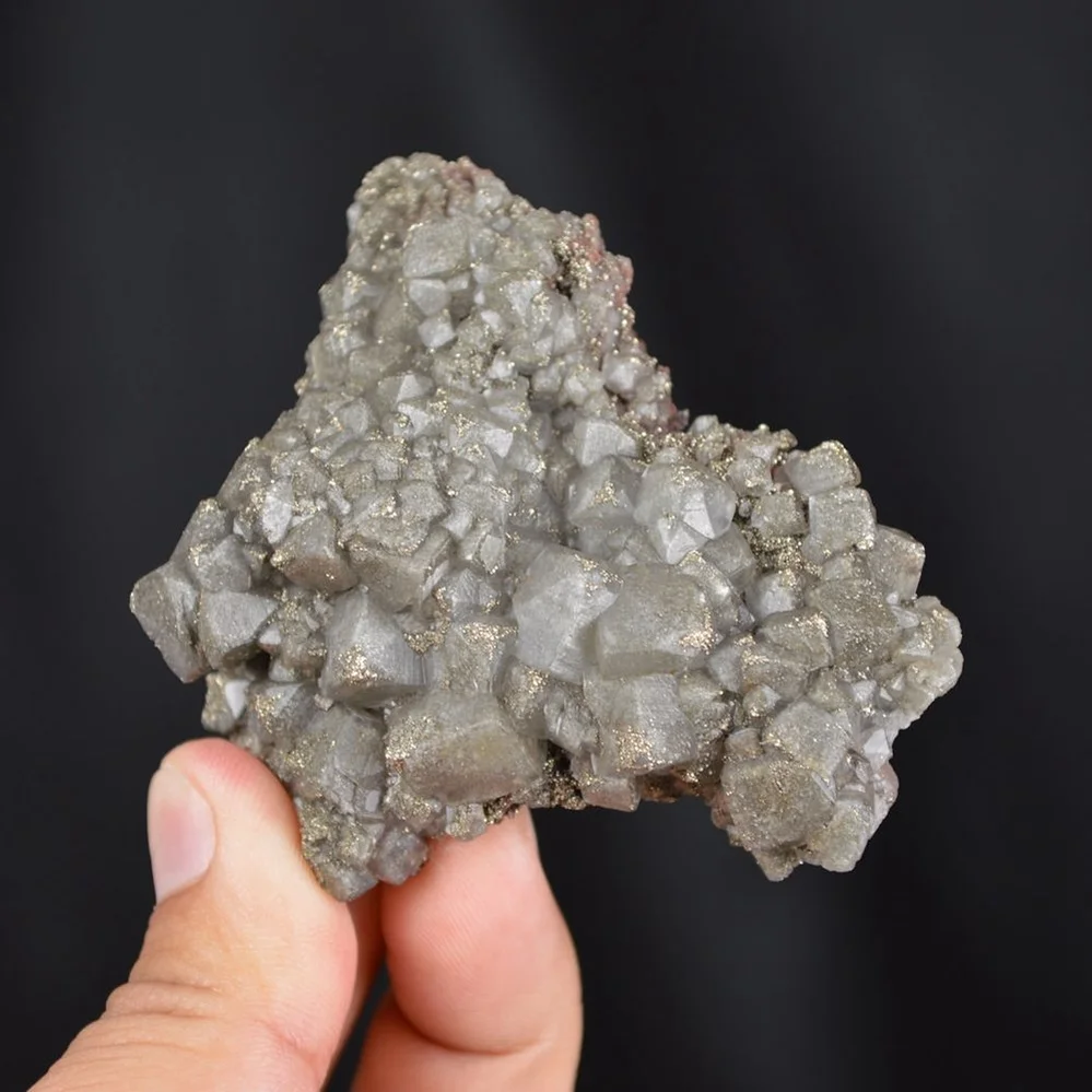 Calcite With Pyrite Inclusion And Chalcopyrite Crystals - Image 3