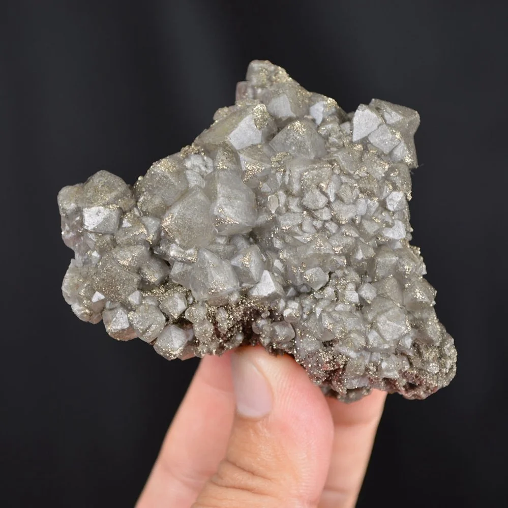 Calcite With Pyrite Inclusion And Chalcopyrite Crystals - Image 4