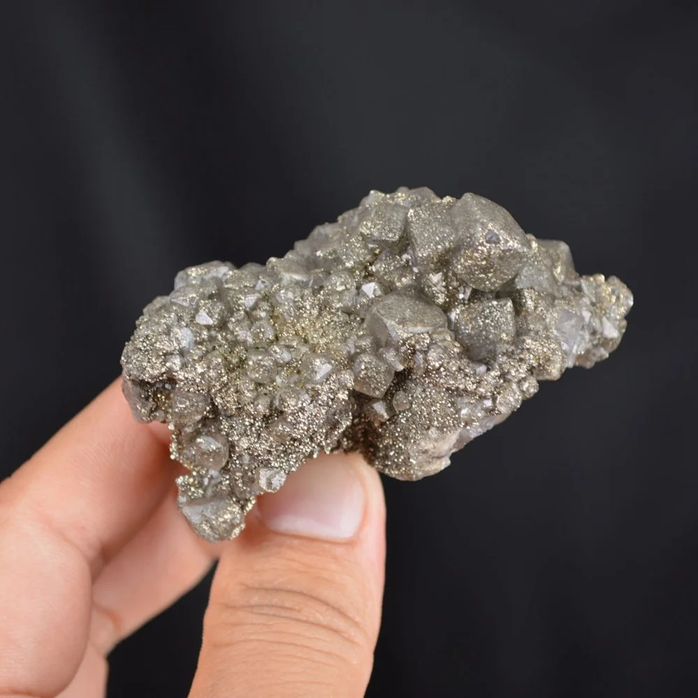 Calcite With Pyrite Inclusion And Chalcopyrite Crystals - Image 5