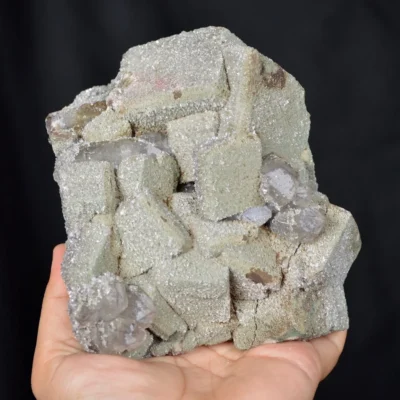 Quartz And Calcite Cover With Apophyllite Crystals