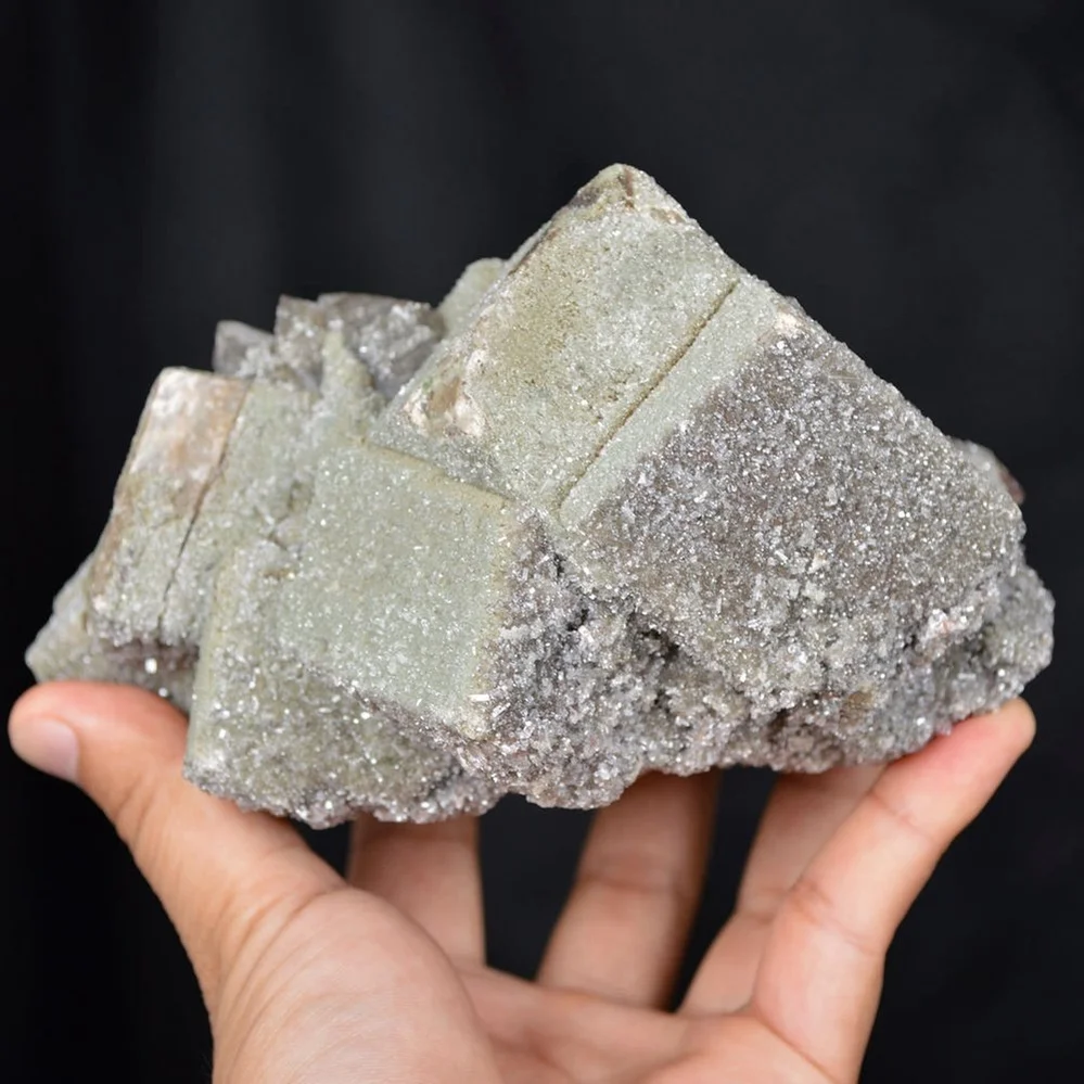 Quartz And Calcite Cover With Apophyllite Crystals - Image 3